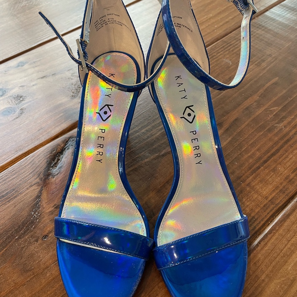 Katy Perry Collections Blue Heeled Sandals